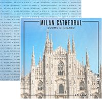 Italy, Milan Cathedral, double-sided Coordinates scrapbook paper (Scrapbook Customs) 