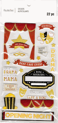 Theater, 3D scrapbook stickers 4x7" (Recollections)<br><font color=red>40% off</font>