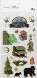 Great Smoky Mountains, 3D scrapbook stickers 4x7" (Recollections)<br><font color=red>40% off</font>