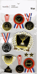 Trophies, 3D scrapbook stickers 4x7" (Recollections)<br><font color=red>40% off</font>