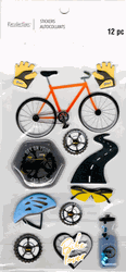 Bike Lover, 3D scrapbook stickers 4x7" (Recollections)<br><font color=red>40% off</font>