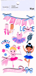 Dance Love, 3D scrapbook stickers 4x7" (Recollections)<br><font color=red>40% off</font>