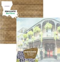 Louisiana - French Quarter New Orleans, double-sided scrapbook paper (Scrapbook Customs)