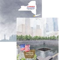 New York - 9/11 Memorial Never Forget, double-sided scrapbook paper (Scrapbook Customs)