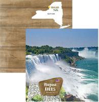 New York - Niagara Falls, double-sided scrapbook paper (Scrapbook Customs)