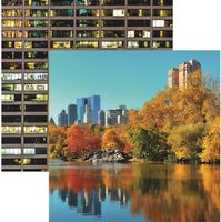 New York Collection, Central Park, double-sided scrapbook paper (Reminisce)