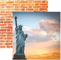 New York Collection, Lady Liberty, double-sided scrapbook paper (Reminisce)