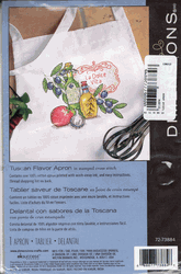 Apron Stamped cross stitch kit,�Tuscan Flavor (Dimensions)�
