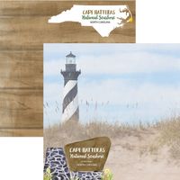North Carolina - Cape Hatteras National Seashore, double-sided scrapbook paper (Scrapbook Customs)