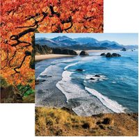 The Great Northwest Collection, Oregon Coastline, double-sided scrapbook paper (Reminisce)