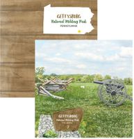 Pennsylvania - Gettysburg National Military Park, double-sided scrapbook paper (Scrapbook Customs)