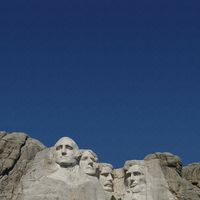 South Dakota, Mount Rushmore, Travel, scrapbook paper (Scrapbook Customs)