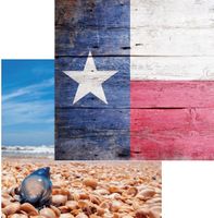 Texas Collection, Man-O-War on Padre Island, double-sided, scrapbook paper (Reminisce)<br><font color=red>25% off</font>