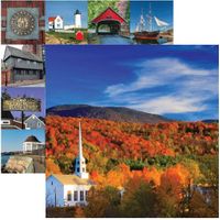 Vermont, New England Collection, Stowe, double-sided, scrapbook paper (Reminisce)<br><font color=red>25% off</font>
