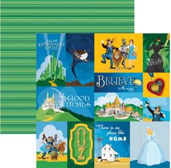 Wizard of Oz, Multi Journaling Cards, double-sided scrapbook paper (Carta Bella) 