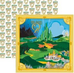 Wizard of Oz, The Land of Oz, double-sided scrapbook paper (Carta Bella) 
