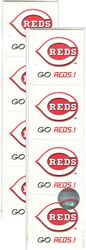 Cincinnati Reds, MLB Logo Stickers, BENT, 8/pk, baseball scrapbook (Perfect Timing)<br><font color=red>50% off</font>