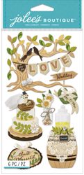 Outdoor Wedding, 3D scrapbook stickers, Le Grande (Jolee's Boutique) 