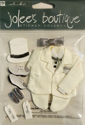 Wedding Tuxedo, 3D scrapbook stickers (Jolee's Boutique)