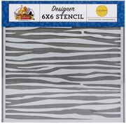 Zoo Adventure Stencil 6"X6"-Tiger (Carta Bella)