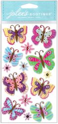 Paisley Butterflies, 3D scrapbook stickers, Le Grande (Jolee's Boutique)