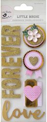 Love Forever, 3D Scrapbook stickers, 11/pk (Little Birdie)