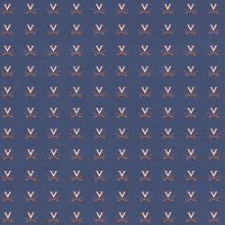 University of Virginia (Cavaliers), blue background, scrapbook paper, 12" x 12" (Sports Solution)