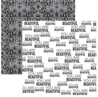 Fashion Week Collection, You Are Beautiful, double-sided, scrapbook paper (Reminisce)<br><font color=red>25% off</font>