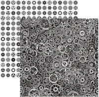 Gear Head Collection, Fifth Gear, double-sided, scrapbook paper (Reminisce)<br><font color=red>25% off</font>