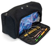 Yarn Storage Tote, black, knitting, crochet (Susan Bates)