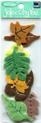 Fall Leaves, felt, 3D scrapbook embellishment (Jolee's by You)