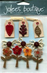 Autumn Crafts, 3D scrapbook stickers (Jolee's Boutique)