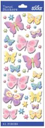 Butterflies, 3" x 8" scrapbook stickers (Sticko)<br><font color=red>25% off</font>