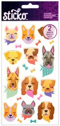 Dog Banadana, animal scrapbook stickers (Sticko)