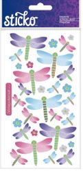 Dragonflies, scrapbook stickers (Sticko)