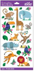 Jungle Animals, 4x7" 3D scrapbook stickers (Sticko)<br><font color=red>25% off</font>