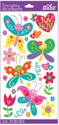 Love Bug, 4" x 7" scrapbook stickers (Sticko)<br><font color=red>25% off</font>