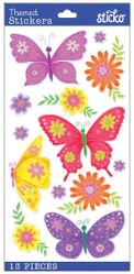 Paper Butterflies, 4x7" scrapbook stickers (Sticko)<br><font color=red>25% off</font>