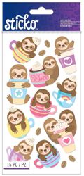 Sloffee, coffee, scrapbook stickers (Sticko)
