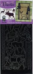 Great Ourdoors Dazzles Stickers, animals, 4" x 9" (Hot off the Press)