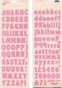 Alphabet Stickers, Baby Basics, Pink, scrapbook stickers (Reminisce)