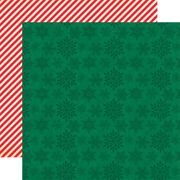 Season's Greetings Collection, Snowflake Wishes, double-sided scrapbook paper (Carta Bella)<br><font color=red>25% off</font>