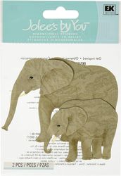 Elephants, 3D scrapbook embellishment, LARGE, (Jolee's by You)