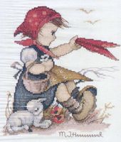 Farewell, 8x10", Hummel cross stitch kit (Needle Treasures, JCA)