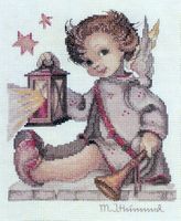 Guiding Angel, 8x10", Hummel cross stitch kit (Needle Treasures, JCA)