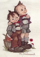Max and Moritz, 8x10", Hummel cross stitch kit (Needle Treasures, JCA)<br><font color=red>ALMOST SOLD OUT</font>