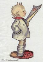 The Poet, 8x10", Hummel cross stitch kit (Needle Treasures, JCA)<br><font color=red>ALMOST SOLD OUT</font>