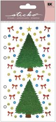 Christmas Trees, 4" x 7" scrapbook stickers (Sticko)<br><font color=red>25% off</font>