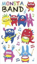 Monster Band, 4x7" scrapbook stickers (Sticko)<br><font color=red>50% off</font>