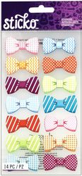 Pattern Bows, 4x7" scrapbook stickers (Sticko)<br><font color=red>25% off</font>